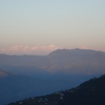The Mussorie Hills in the evening