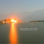 Malampuzha dam at night